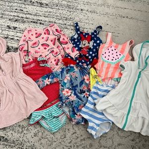 TODDLER GIRL SWIMWEAR 18mo-2T